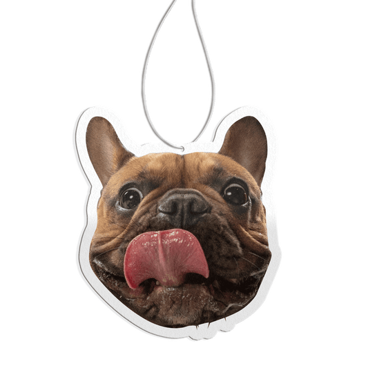 Custom Car Air Freshener Personalised With Your Puppy Photo - FRESHENiFY - Customised Air Fresheners